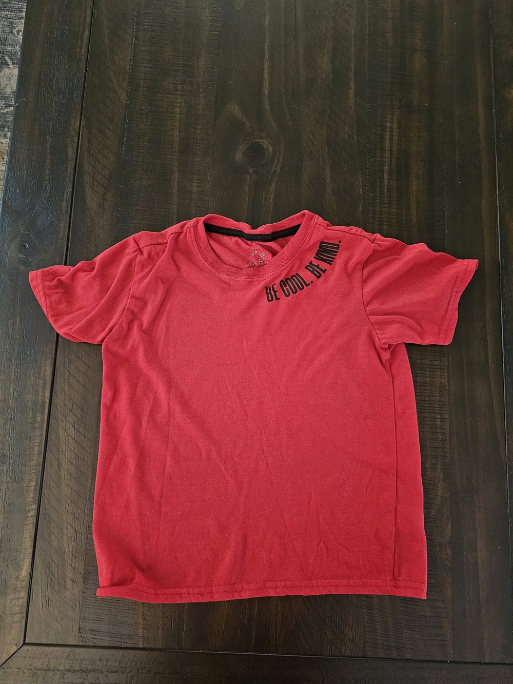 Red Kids' Graphic Tee - Be Cool Be Kind